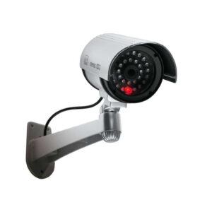 Kamera Attrappe mit blinkendem LED-Licht Dummy Kamera Sicherheitskamera Überwachungskamera